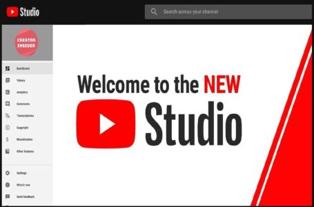 Studio. Youtube. com/dashboard
