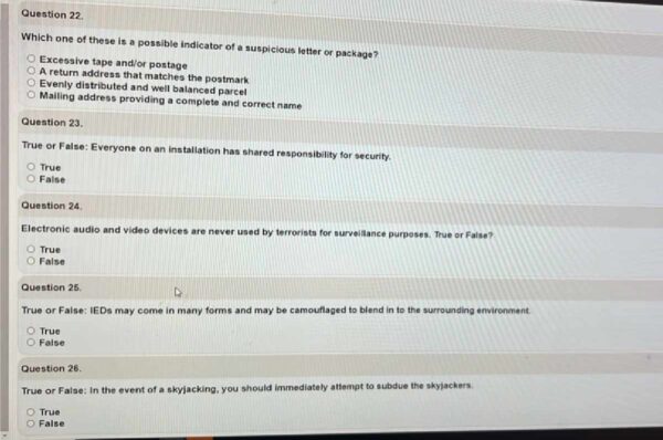 Which One of These Is a Possible Indicator of a Suspicious Letter or Package?