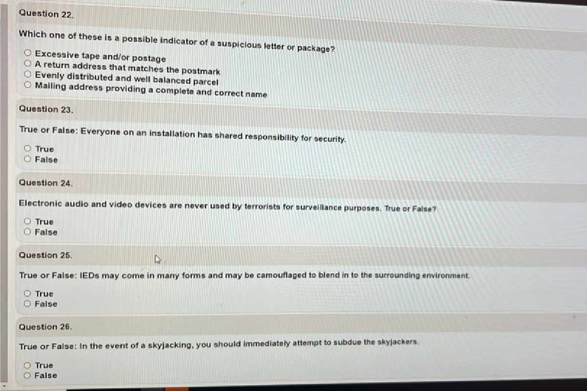 Which One of These Is a Possible Indicator of a Suspicious Letter or Package?